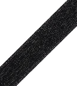 38mm Cambridge Metallic Braid Trimming by Samuel & Sons Onyx