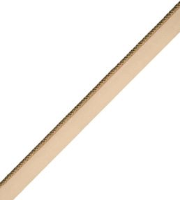 2.5mm Cambridge Cord With Tape Trimming by Samuel & Sons Cafe Au Lait