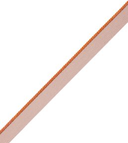 2.5mm Cambridge Cord With Tape Trimming by Samuel & Sons Ginger