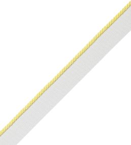 2.5mm Cambridge Cord With Tape Trimming by Samuel & Sons Lemon