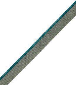 2.5mm Cambridge Cord With Tape Trimming by Samuel & Sons Malachite
