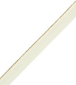 2.5mm Cambridge Cord With Tape Trimming by Samuel & Sons Pearl