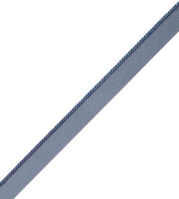 2.5mm Cambridge Cord With Tape Trimming by Samuel & Sons Prussian