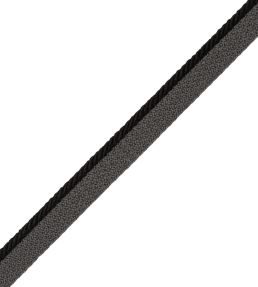 1/8" Saisons Cord With Tape Trimming by Samuel & Sons Jet