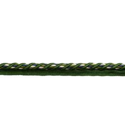 13mm Trianon Cord with Tape Trimming by Samuel & Sons Emerald