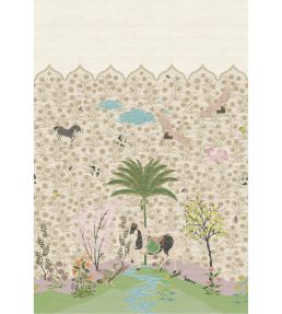 A Mughal Painting Mural by Wendy Morrison Pink