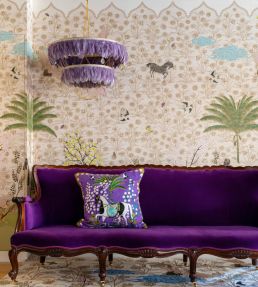 A Mughal Painting Mural by Wendy Morrison Pink