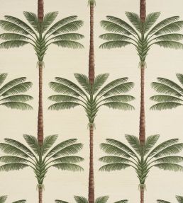 A Palm Is A Palm Sisal Wallpaper by Schumacher Daylight Evergreen