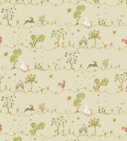 A Wave for Joan Wallpaper by Josephine Munsey Light Olive