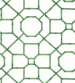 Abbor Wallpaper by Thibaut Emerald