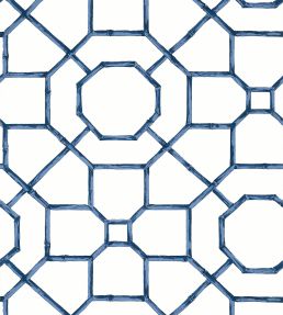 Abbor Wallpaper by Thibaut Navy