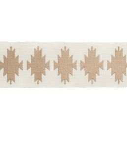 Abiquiu Embroidered Border Trimming by Samuel & Sons White Sands