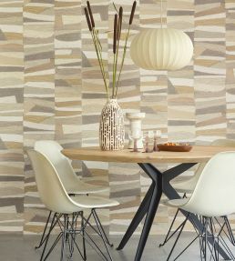 Abstract Bricks Wallpaper by Eijffinger Beige/Sand