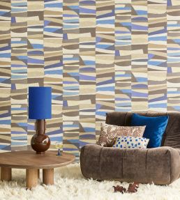 Abstract Bricks Wallpaper by Eijffinger Purple/Lilac