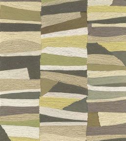 Abstract Bricks Wallpaper by Eijffinger Green