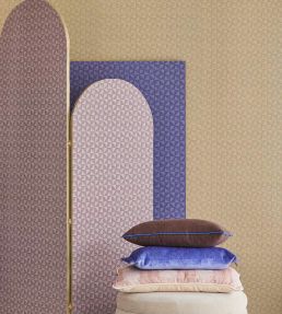 Abstract Check Wallpaper by Eijffinger Peach