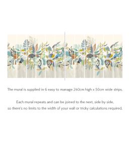 Abstract Tropic Mural by Ohpopsi Earth
