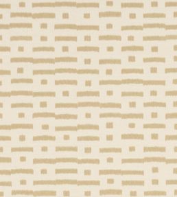 Abstract Ikat Sisal Wallpaper by Schumacher Beige