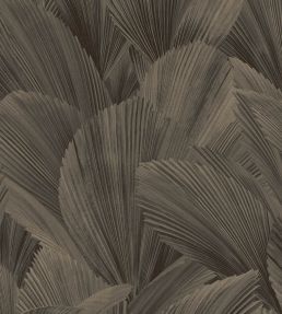 Abstract Leaves Wallpaper by Eijffinger Brown/Black