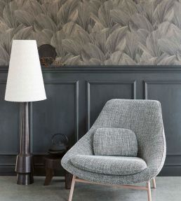 Abstract Leaves Wallpaper in White/Cream by Eijffinger | Jane Clayton