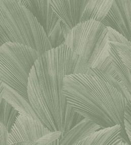 Abstract Leaves Wallpaper by Eijffinger Green