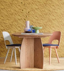 Abstract Lines Wallpaper by Eijffinger Gold