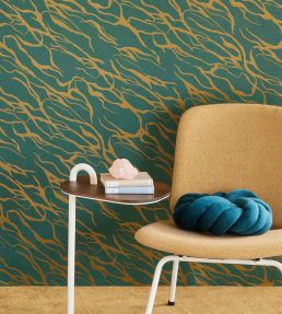 Abstract Lines Wallpaper by Eijffinger Pine