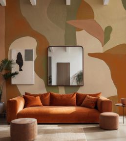 Abstract Mex Mural by Tres Tintas Orange