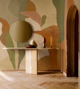 Abstract Mex Mural by Tres Tintas Orange