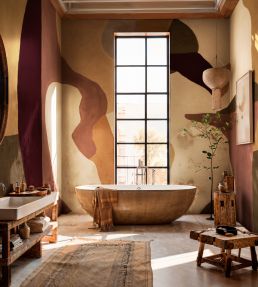 Abstract Mex Mural by Tres Tintas Purple
