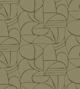 Abstract Pebble Mural by Eijffinger Green