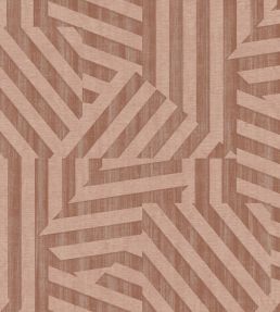 Abstract Stripe Wallpaper by Eijffinger Rose