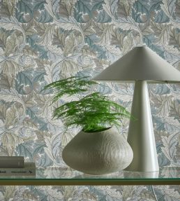 Acanthus Wallpaper by Clarke & Clarke Sage