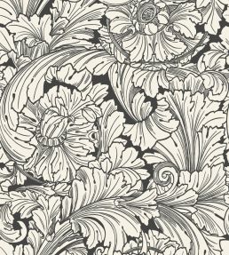 Acanthus Wallpaper by Cole & Son Soot & Snow