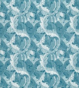 Acanthus Jacquard Fabric by Clarke & Clarke Denim