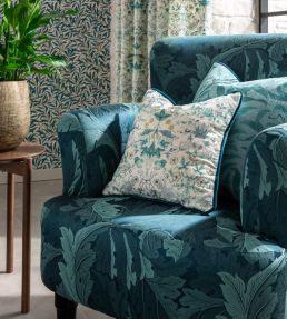 Acanthus Jacquard Fabric by Clarke & Clarke Gold