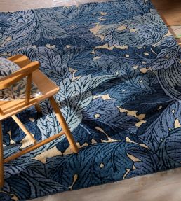 Morris & Co Acanthus Outdoor rug Indigo 427318140200-US Indigo