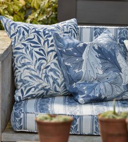 Acanthus Outdoor Fabric by Morris & Co Indigo
