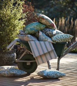 Acanthus Outdoor Fabric by Morris & Co Indigo