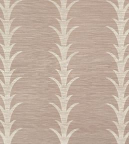 Acanthus Stripe Sisal Wallpaper by Schumacher Haze