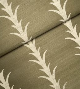 Acanthus Stripe Sisal Wallpaper by Schumacher Juniper