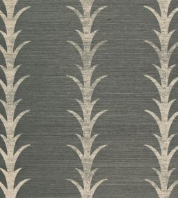 Acanthus Stripe Sisal Wallpaper by Schumacher Shadow