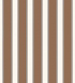 Accordion Stripe Wallpaper by Scalamandre Saddle