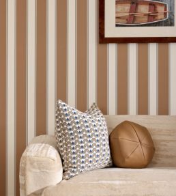 Accordion Stripe Wallpaper by Scalamandre Forest