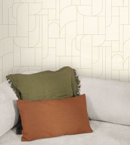 Achille Wallpaper by Caselio Blanc or