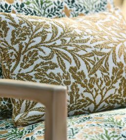 Acorn Weave Outdoor Fabric by Morris & Co Moss