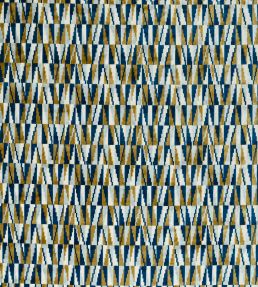 Acute Fabric by Harlequin Cobalt Ochre