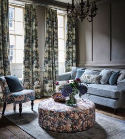 Ada Fabric by Clarke & Clarke Midnight