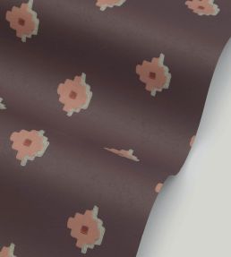 Adamas Tile Wallpaper by Liberty Brinjal