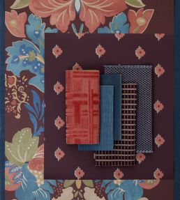 Adamas Tile Wallpaper by Liberty Brinjal